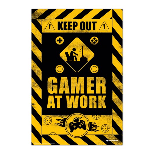 POSTER GAMERATION GAMER AT WORK