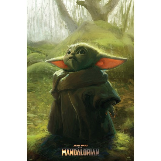 POSTER STAR WARS THE MANDALORIAN THE CHILD ART