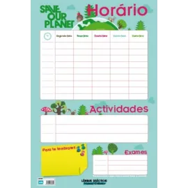 LAMINA DIDACTICA PORTUGUES HORARIO
