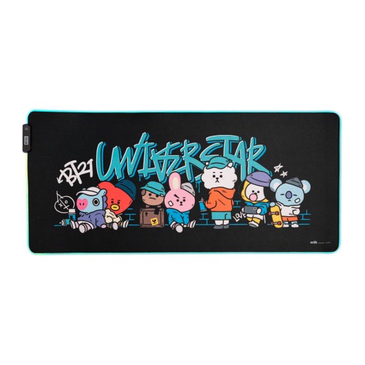 ALFOMBRILLA RATON XXL CON LUZ LED BT21