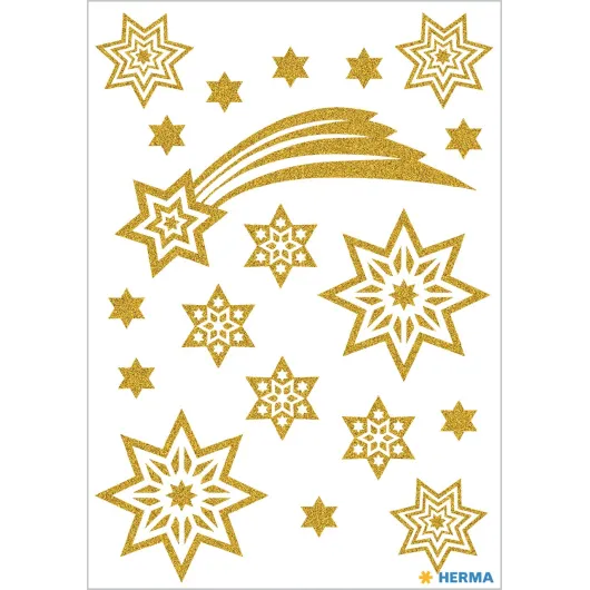 PEGATINAS MAGIC ESTRELLAS Y COMETAS GLITTER