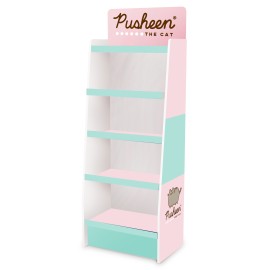 EXPOSITOR 1/4 PALET CARTON 5 BALDAS PUSHEEN