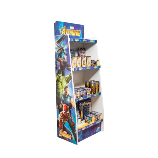 EXPOSITOR 1/4 PALET CARTON 4 BALDAS MARVEL LOS VENGADORES
