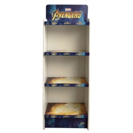 EXPOSITOR 1/4 PALET CARTON 4 BALDAS MARVEL LOS VENGADORES 2