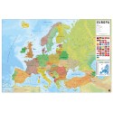 POSTER MAPA EUROPA ES FISICO POLITICO