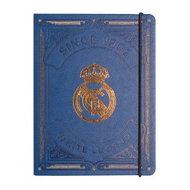 CUADERNO TAPA FORRADA PREMIUM PU REAL MADRID