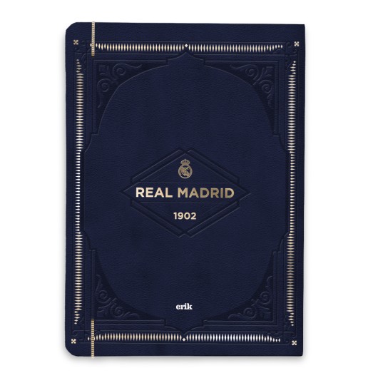 CUADERNO TAPA FORRADA PREMIUM PU REAL MADRID