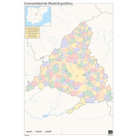 MAPA MUDO ES COMUNIDAD DE MADRID POLITICO