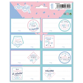 ETIQUETAS ADHESIVAS AMELIE PASTEL COLLECTION