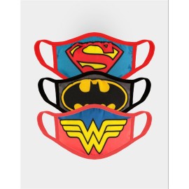 SET MARCARILLAS DC COMICS BATMAN, SUPERMAN Y WONDER WOMAN EMBLEMAS