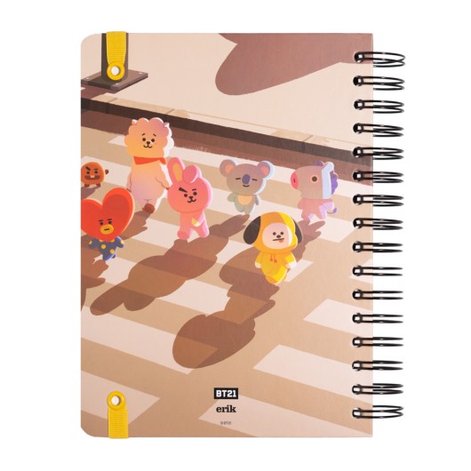 CUADERNO TAPA FORRADA A5 BT21