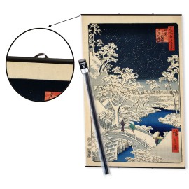 PACK COLGADOR CON POSTER THE DRUM BRIDGE AND SUNSET HILL AT MEGURO