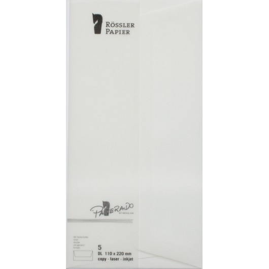 SOBRE DL AMERICANO PAPERADO 5 UNIDADES BLANCO