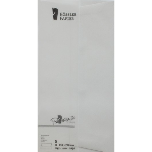 SOBRE DL AMERICANO PAPERADO 5 UNIDADES GRIS PERLA