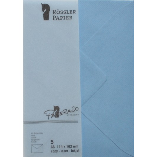 SOBRE C6 MINISTRO PAPERADO 5 UNIDADES AZUL