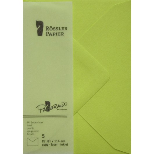 SOBRE C7 PAPERADO 5 UNIDADES VERDE LIMA