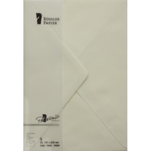 SOBRE C5 PAPERADO 5 UNIDADES CREMA