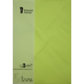 SOBRE C5 PAPERADO 5 UNIDADES VERDE LIMA