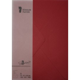 SOBRE C5 PAPERADO 5 UNIDADES GRANATE