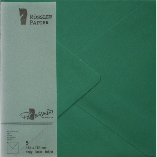 SOBRE CUADRADO GRANDE PAPERADO 5 UNIDADES VERDE ACEBO