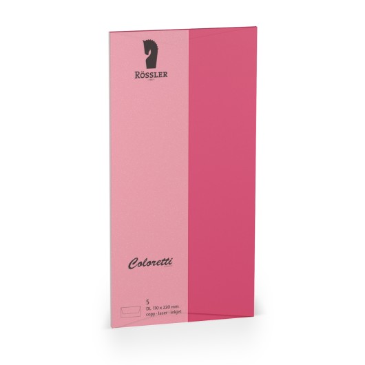 SOBRE DL AMERICANO COLORETTI 5 UNIDADES FUCSIA