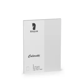 TARJETA A6 DOBLE COLORETTI 5 UNIDADES GRIS CLARO