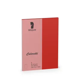 TARJETA A6 DOBLE COLORETTI 5 UNIDADES ROJO