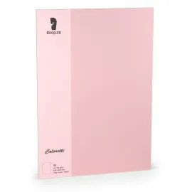 TARJETA A4 COLORETTI 10 UNIDADES ROSA