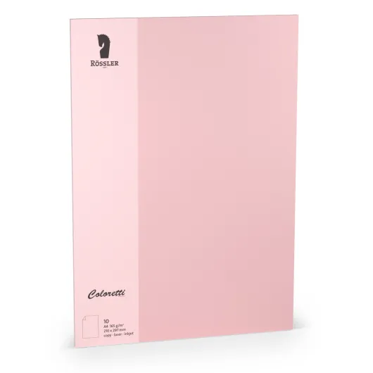 TARJETA A4 COLORETTI 10 UNIDADES ROSA