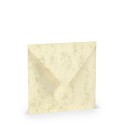 SOBRE CUADRADO GRANDE COLORETTI 5 UNIDADES MARMOL CREMA