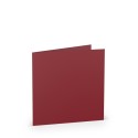 TARJETA DOBLE 157X157 COLORETTI 5 UNIDADES BURDEOS