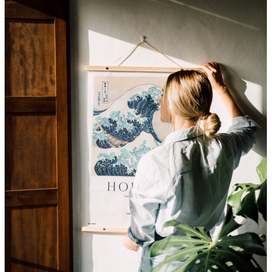BANDEROLA DE MADERA THE GREAT WAVE OFF KANAGAWA KOKONOTE