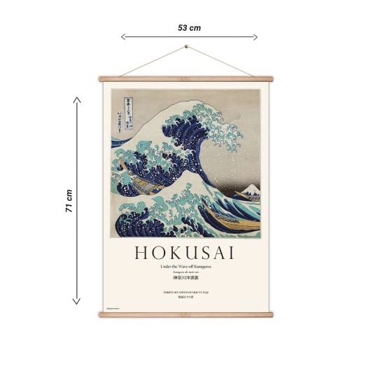 BANDEROLA DE MADERA THE GREAT WAVE OFF KANAGAWA KOKONOTE