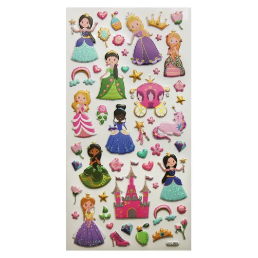 PEGATINAS TWEENY FOAMY PRINCESAS