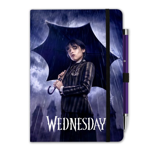CUADERNO PREMIUM A5 CON BOLIGRAFO PROYECTOR WEDNESDAY