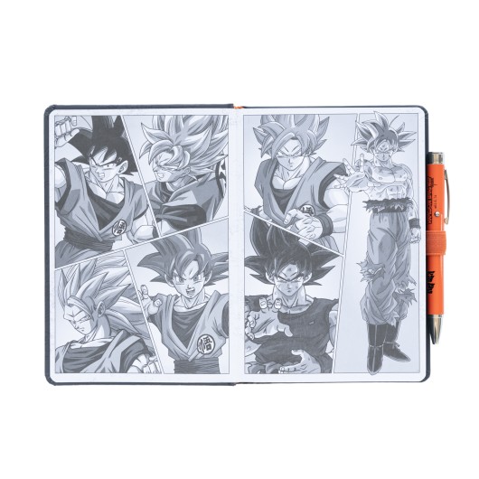 CUADERNO PREMIUM A5 CON BOLIGRAFO PROYECTOR DRAGON BALL SUPER GOKU