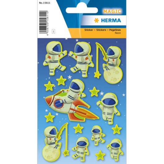 PEGATINAS MAGIC LUCA ON THE MOON NEON