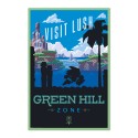 POSTER SONIC THE HEDGEHOG - VISIT LUSH GREEN HILL ZONE