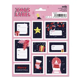 ETIQUETAS ADHESIVAS NAVIDAD WINTER HOLIDAYS