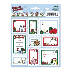 ETIQUETAS ADHESIVAS NAVIDAD BT21