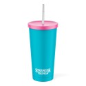 VASO DE ACERO CON PAJITA STRANGER THINGS - RINK-O-MANIA