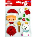 AUTOCOLANTES DE GEL DECO NATAL PRINCESA