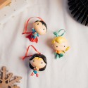 KIT DE 3 ENFEITES DE NATAL DC COMICS SUPERMAN, WONDER WOMAN E AGUAMAN