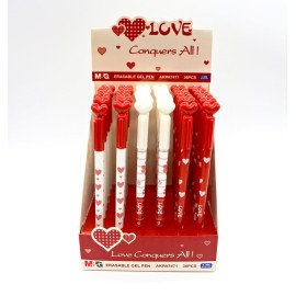 ESFEROGRÁFICA APAGÁVEL CORAÇÃO LOVE