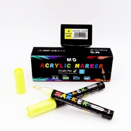 MARCADOR DE TINTA ACRÍLICA AMARELO 4 S040