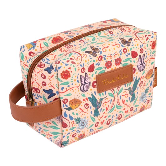 NECESSAIRE REDONDO FRIDA KAHLO VIVA LA VIDA