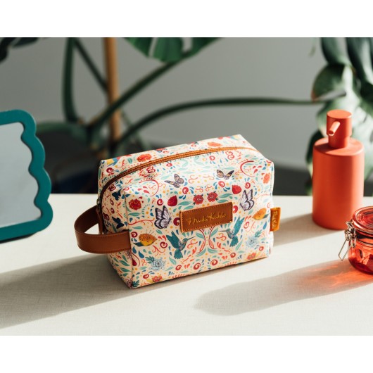 NECESSAIRE REDONDO FRIDA KAHLO VIVA LA VIDA