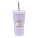 COPO DE AÇO COM PALHINHA PUSHEEN MOMENTS