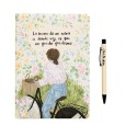 SET CADERNO PREMIUM A5 COM ESFEROGRÁFICA ANA MARIN
