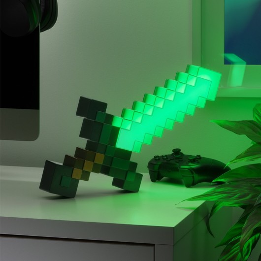 LÂMPADA MINECRAFT ESPADA DE DIAMANTE